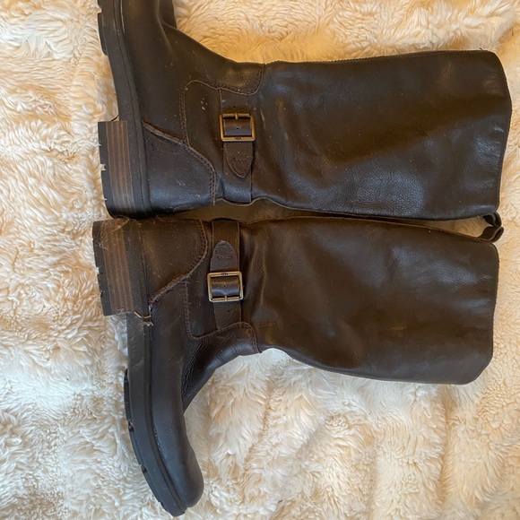 Ugg brownLeather Knee-High Boots - Picture 2 of 6